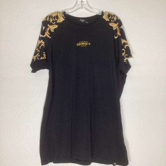 George V Other - Avenue George V Paris Rhinestone Tee Black 3XL